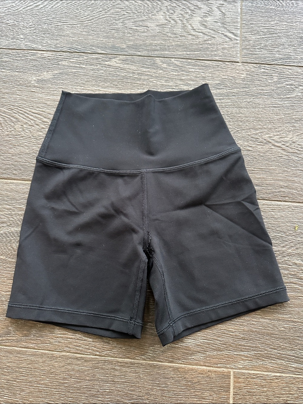 Offline by Aerie Black Ribbed Biker Shorts